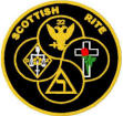 Scottish Rite combo (wings up or down, specify 32 or 33)